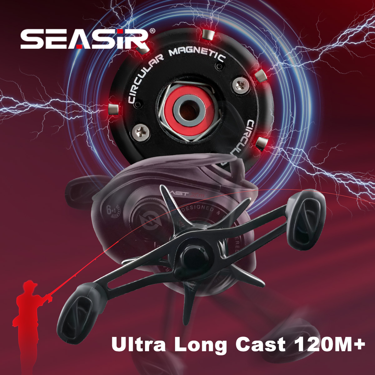 SEASIR CAST-X3 베이트캐스팅 릴 초장거리 캐 - Abu Garcia Reel Max 리뷰 및 가격