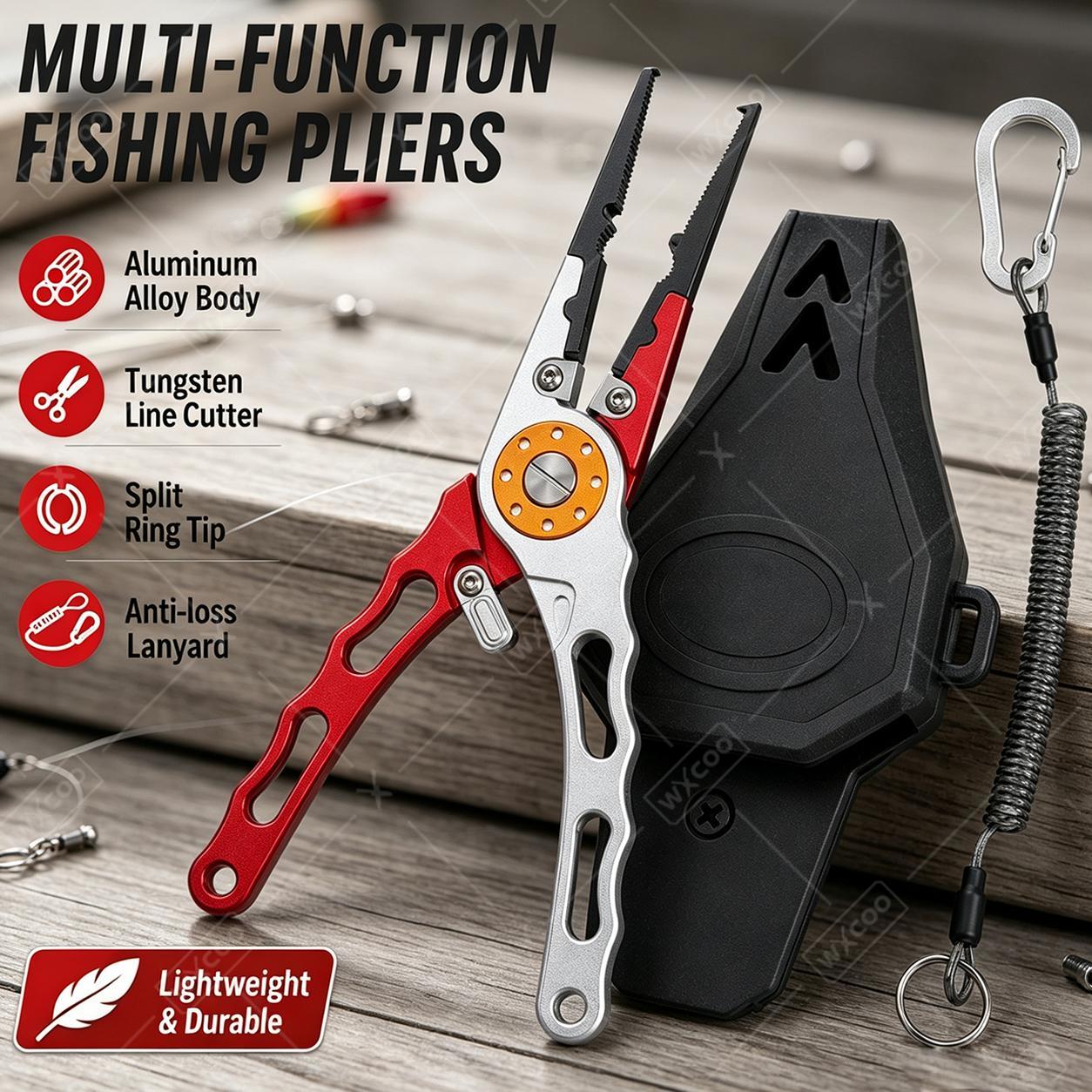WXCOO 스플릿 링 플라이어, 훅 리무버, 텅스텐 카 - Fishing Hook Remover 리뷰 및 가격