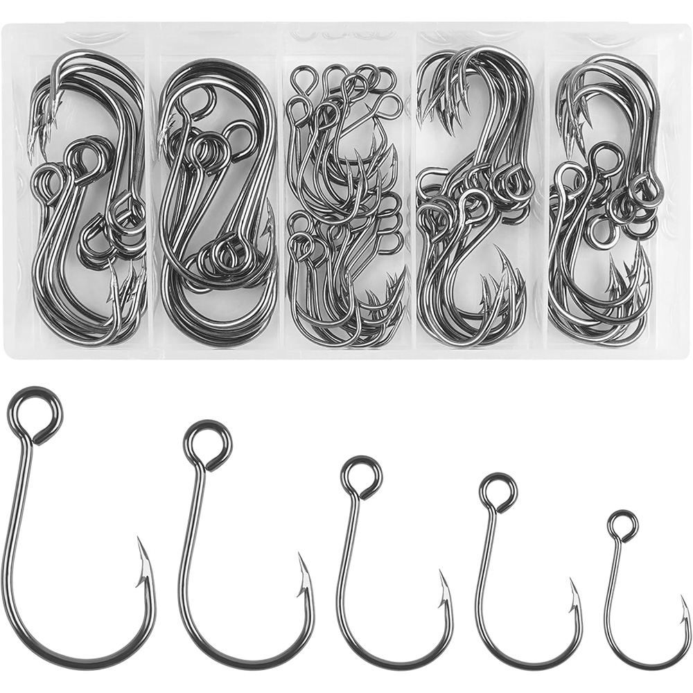 70Pcs 낚시 인라인 단일 후크 하드 미끼에 대 한  - Fishing Hook Assortment 리뷰 및 가격